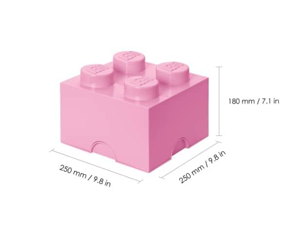 LEGO  Storage Brick 4 Light Pink 4003 - Room Copenhagen