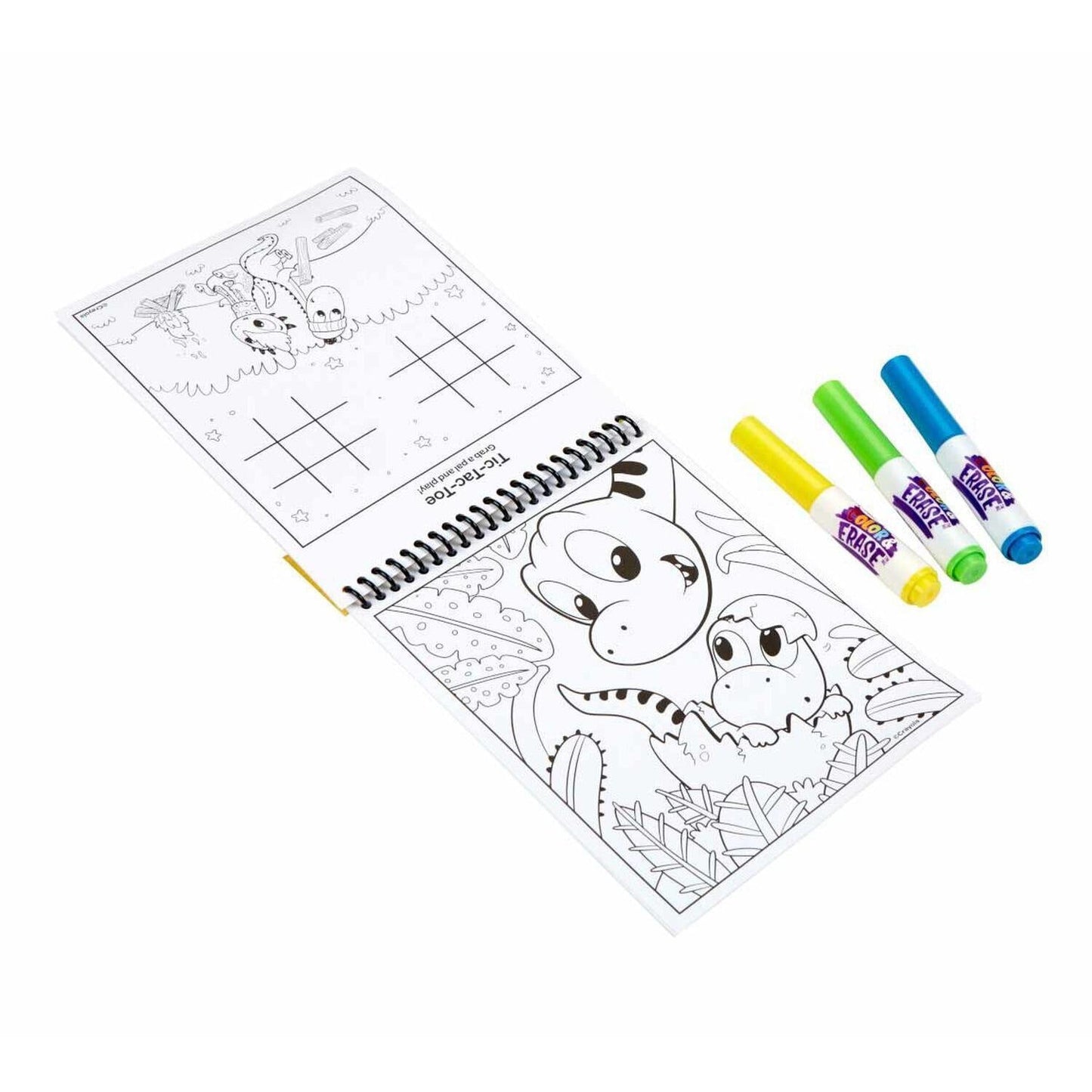 Crayola - Dinosaur Color & Erase Reusable Activity Pad With Markers