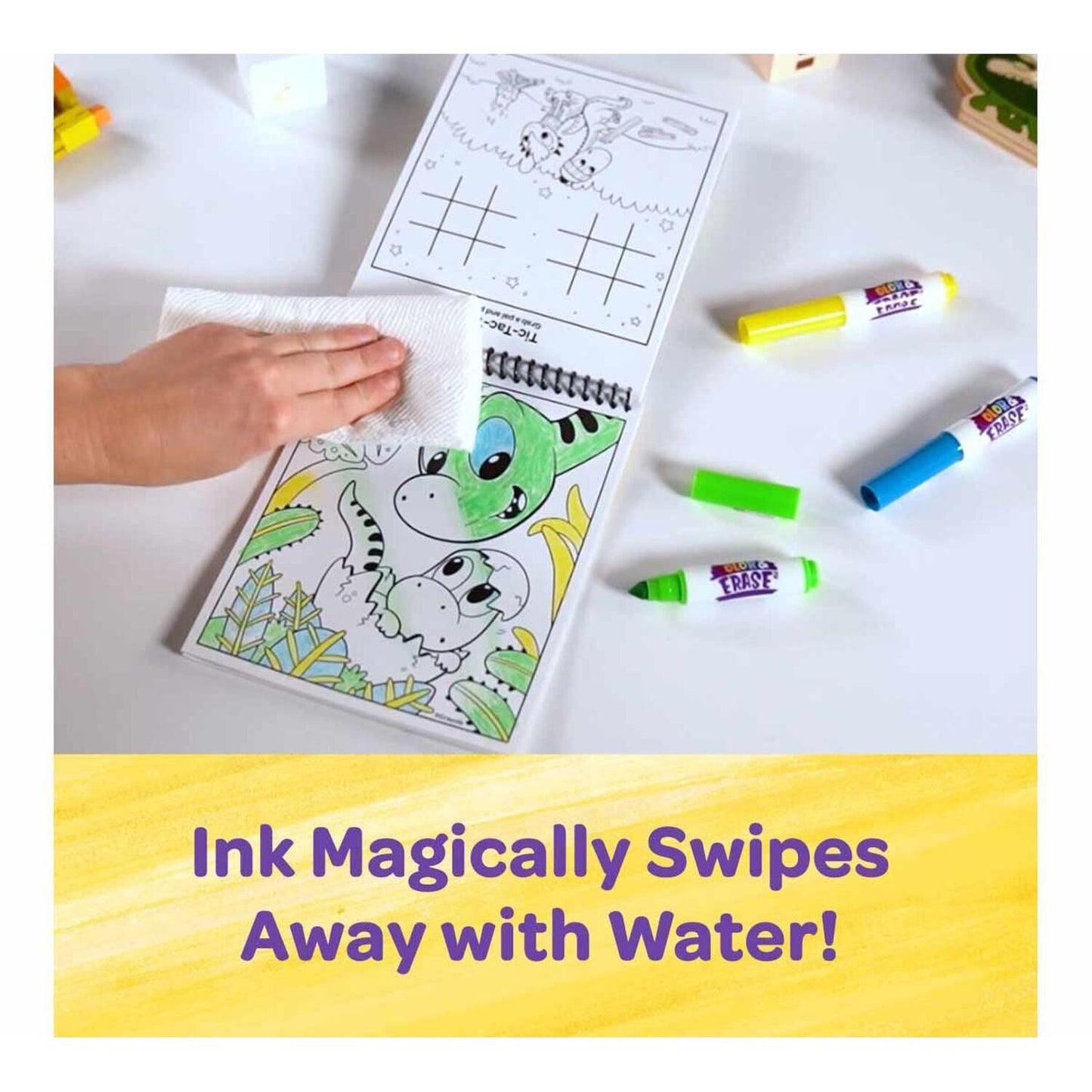 Crayola - Dinosaur Color & Erase Reusable Activity Pad With Markers