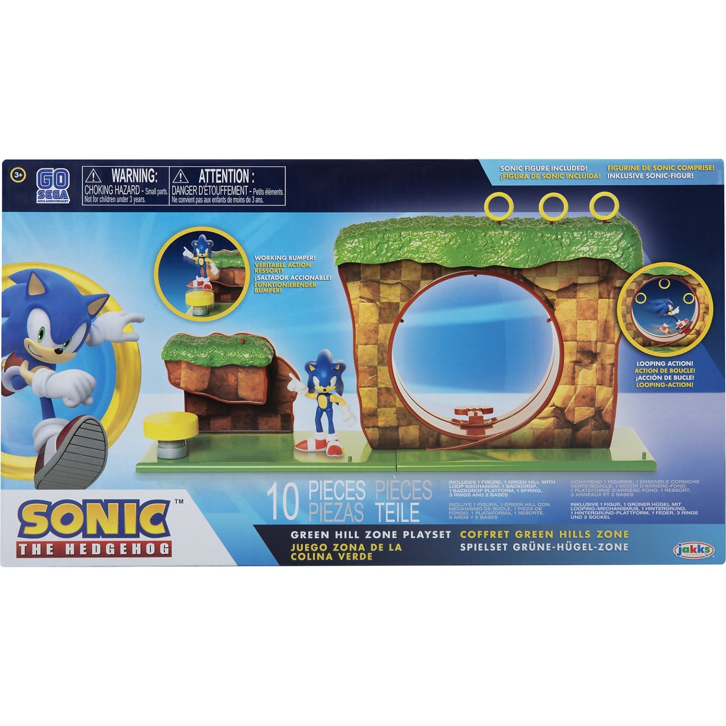 Sonic The Hedgehog - Green Hill Zone Playset