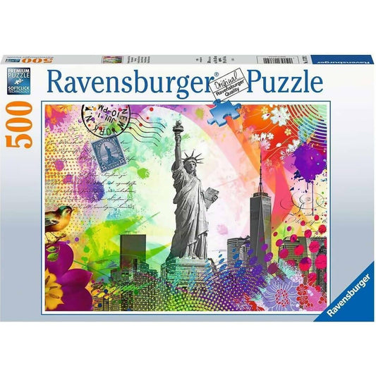 Ravensburger - New York Postcard Jigsaw Puzzle 500 Pieces