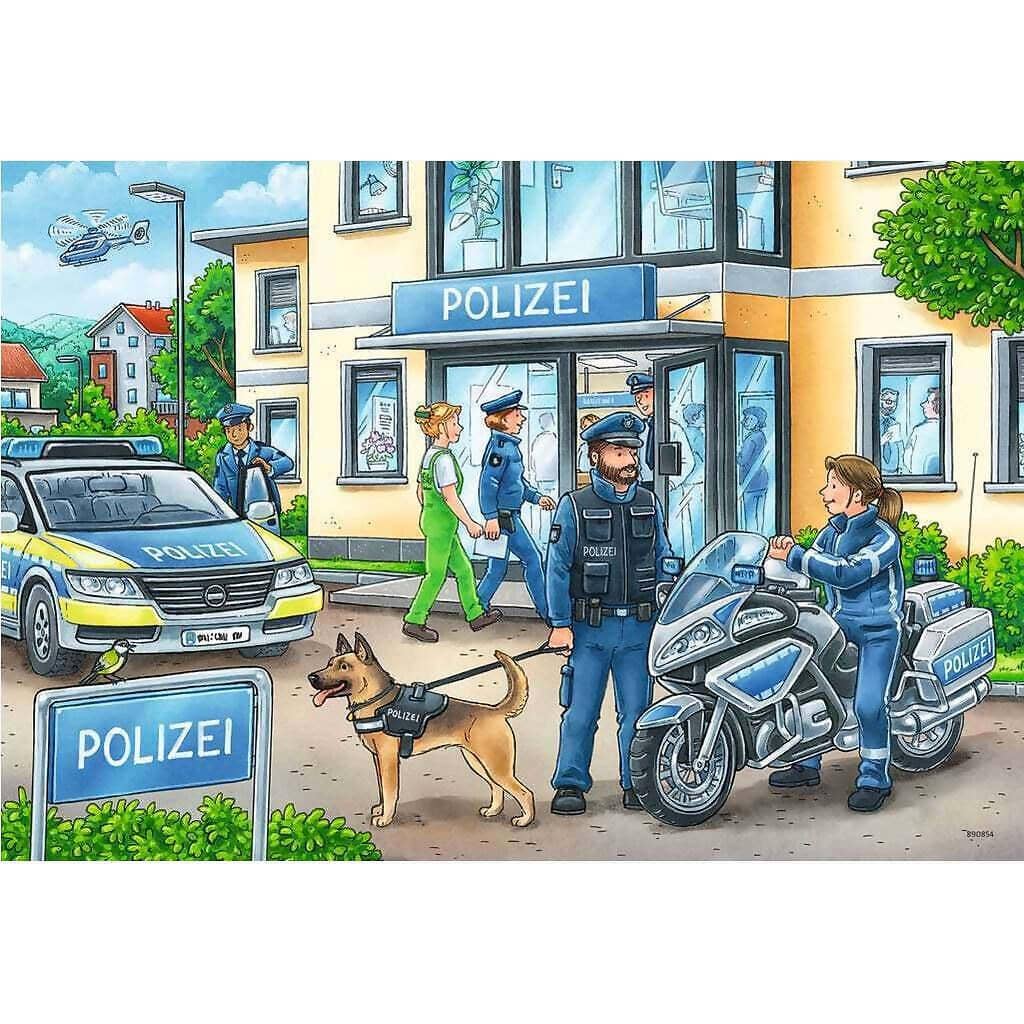 Ravensburger - Police At Work Jigsaw Puzzle 2x24 Pieces