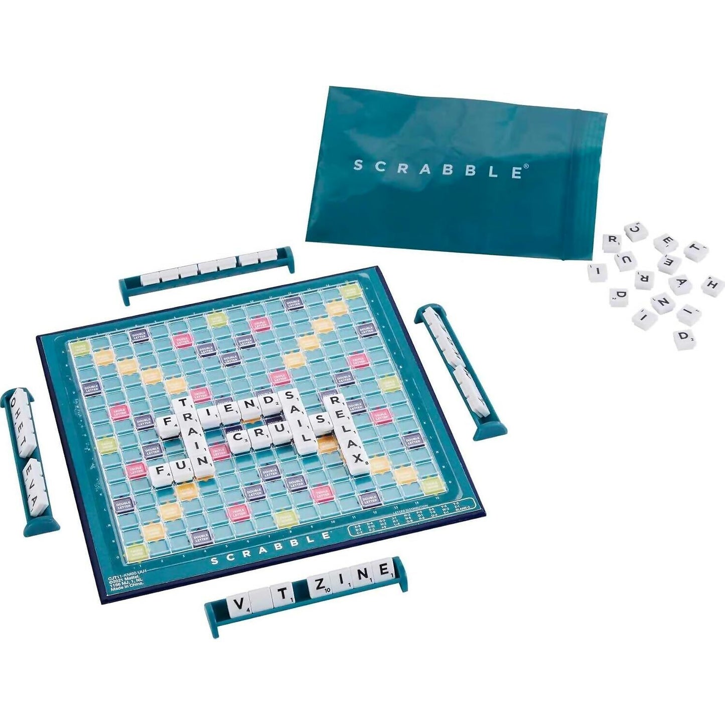 Scrabble - Travel Scrabble Board Game - Mattel