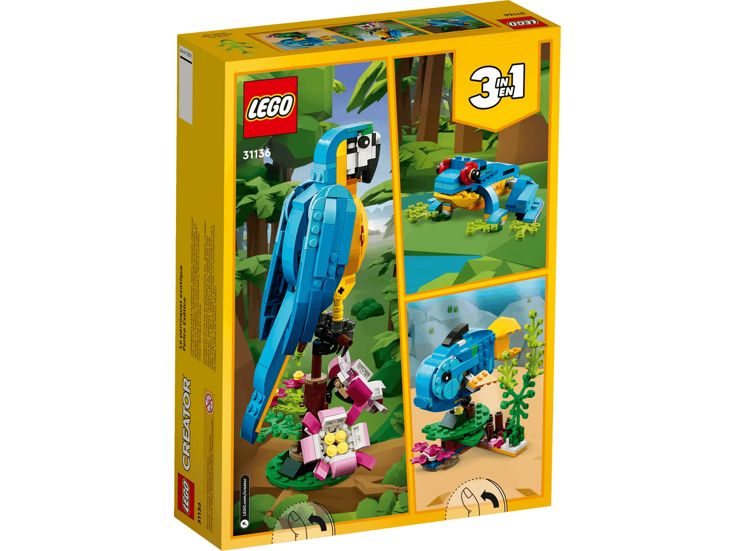 LEGO 31136 Exotic Parrot - Creator 3in1