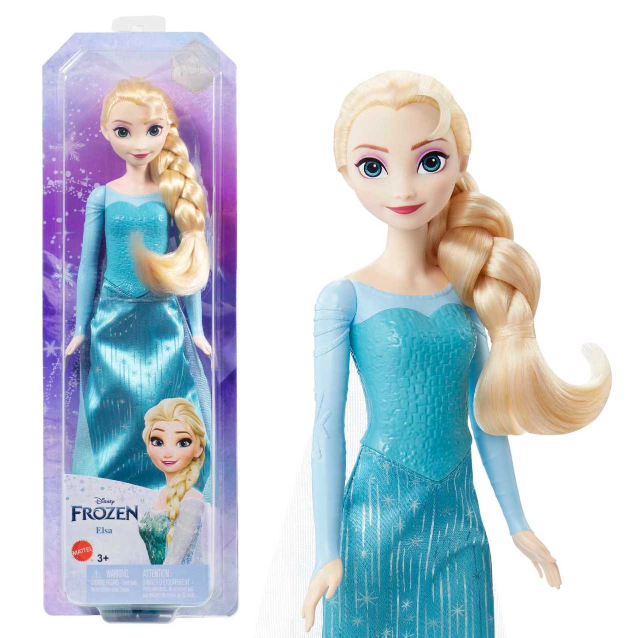 Disney -  Frozen Elsa Fashion Doll Turquoise Dress  And Accessories - New For 2023