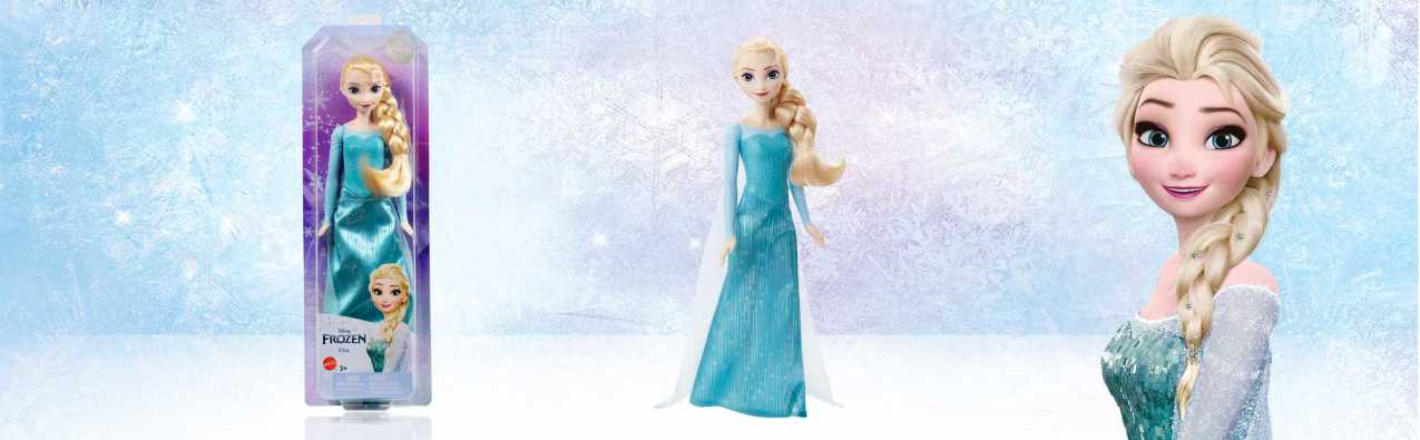 Disney -  Frozen Elsa Fashion Doll Turquoise Dress  And Accessories - New For 2023