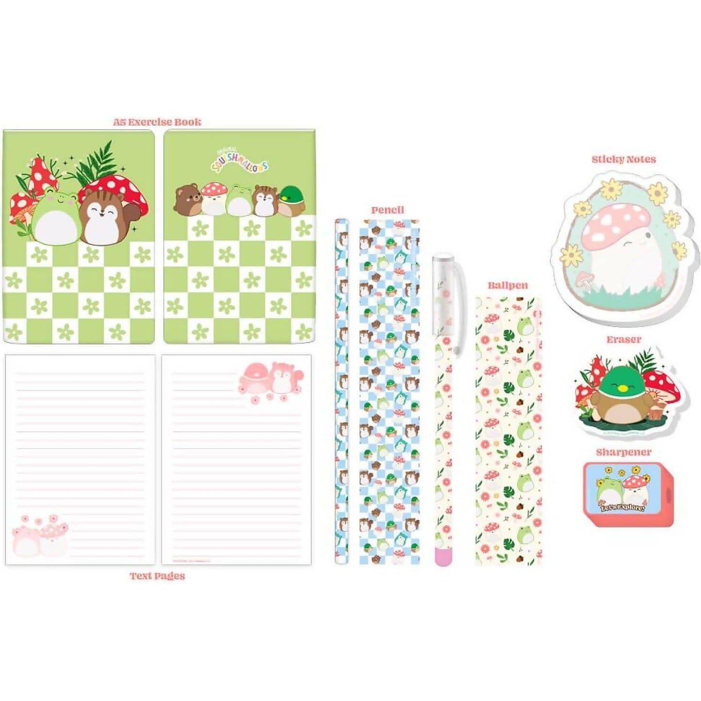 Squishmallows - Cottage Collection Super Stationery Set - Jasnor