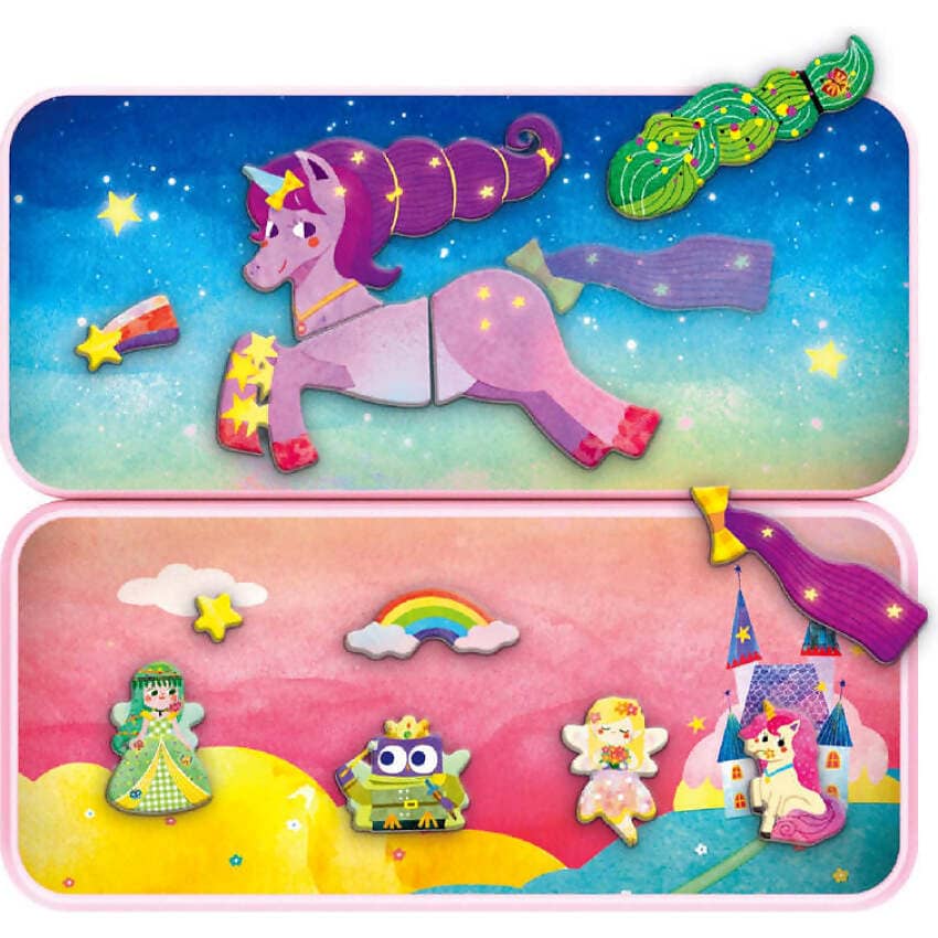Mieredu - Travel Magnetic Puzzle Box Unicorns