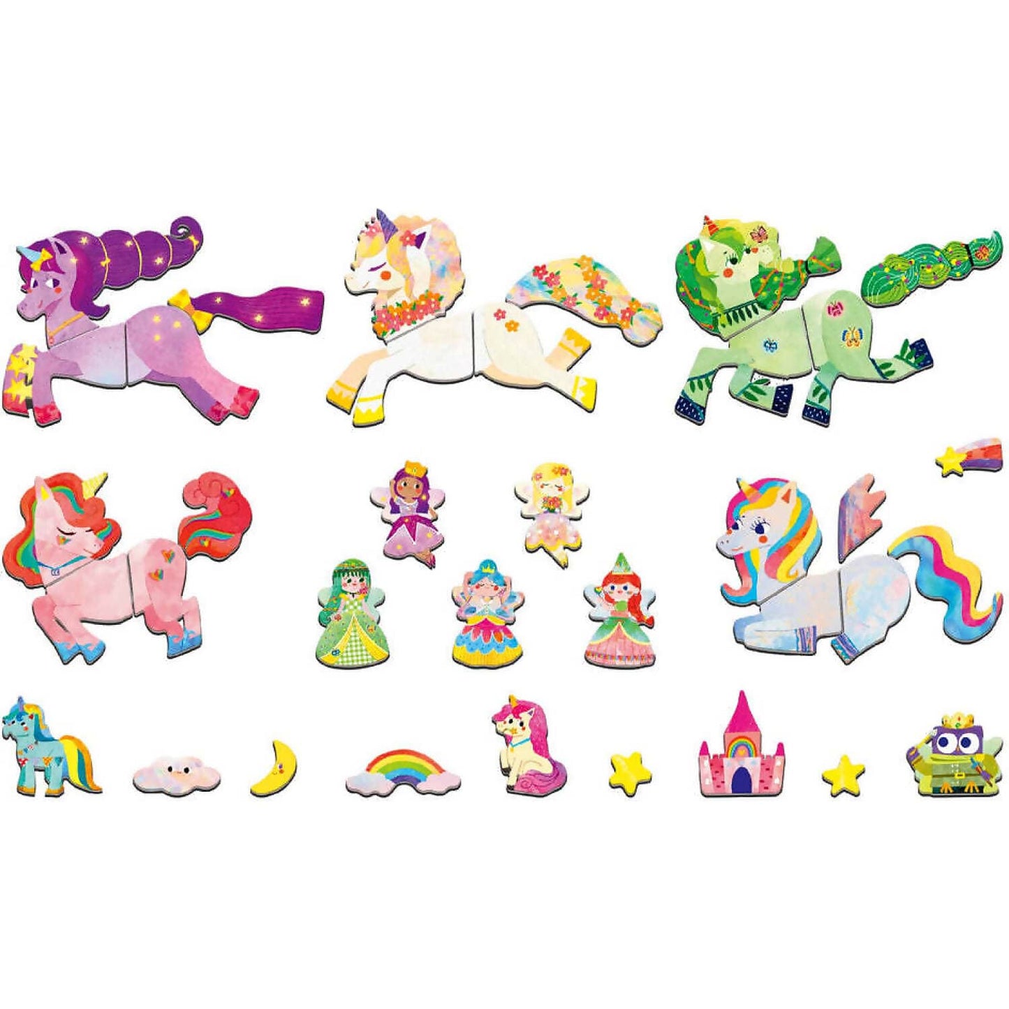 Mieredu - Travel Magnetic Puzzle Box Unicorns