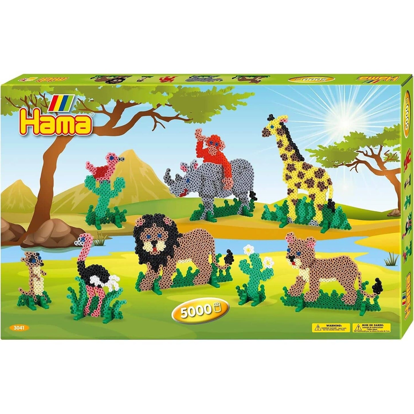 Hama - Safari Hama Beads Giant Gift Box 5000 Beads
