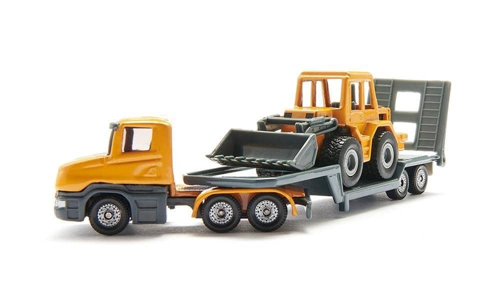 Siku - Low Loader With Front Loader Transport  Load-up