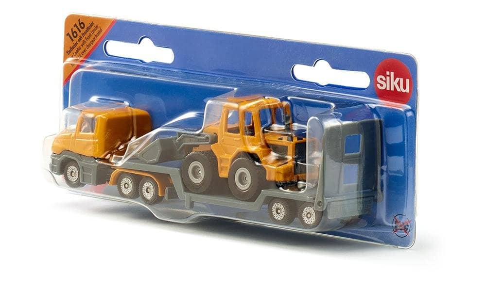 Siku - Low Loader With Front Loader Transport  Load-up