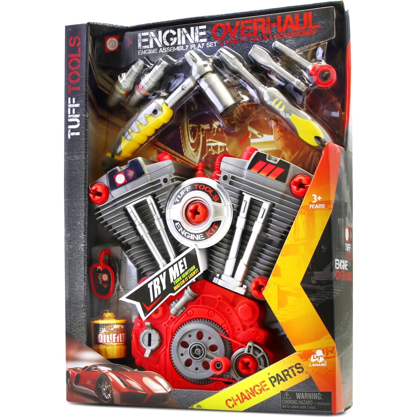 Lanard - Tuff Tools Engine Overhaul Engine Assembly Play Set