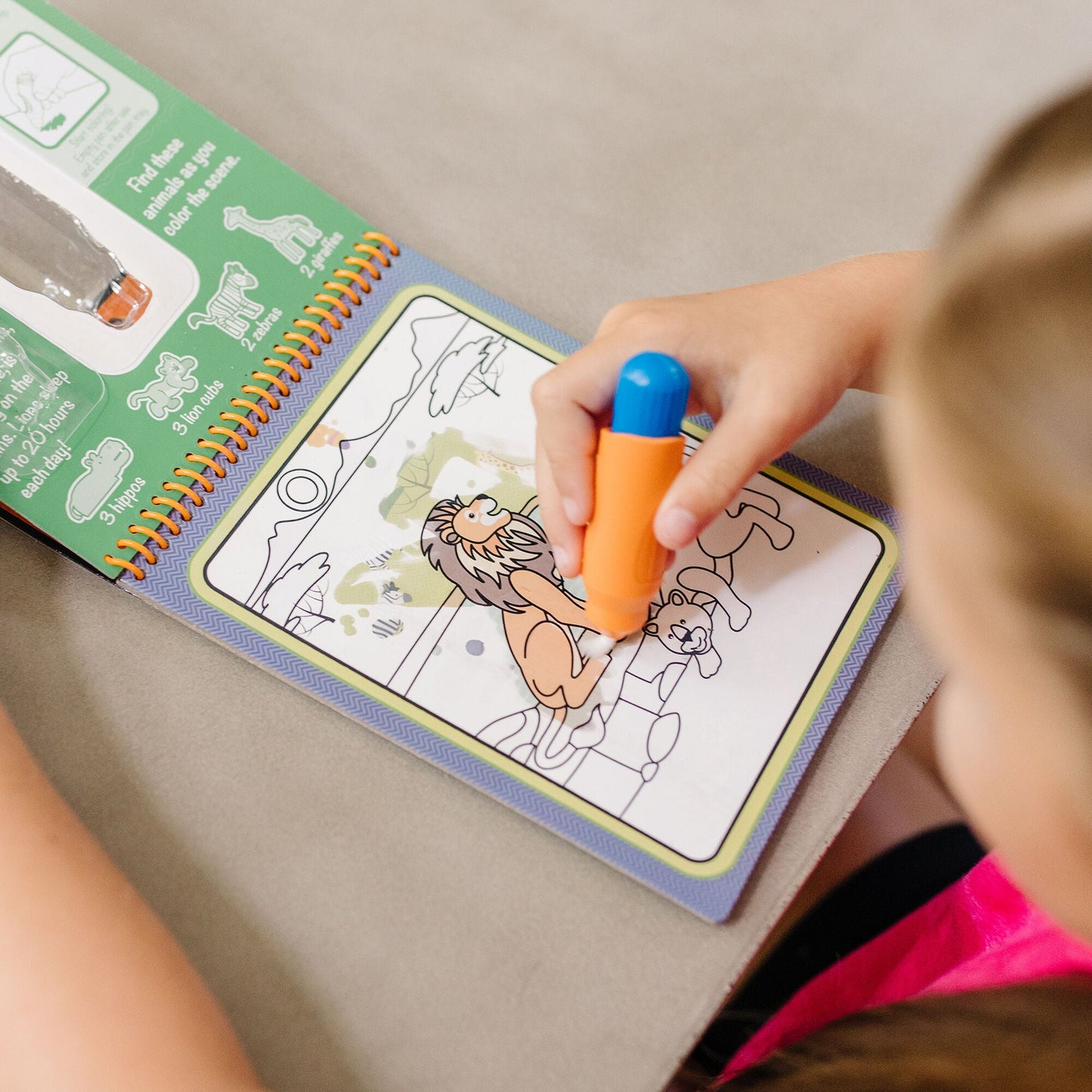 Melissa & Doug - Water Wow! - Safari Water Reveal Pad - On The Go Travel Activity