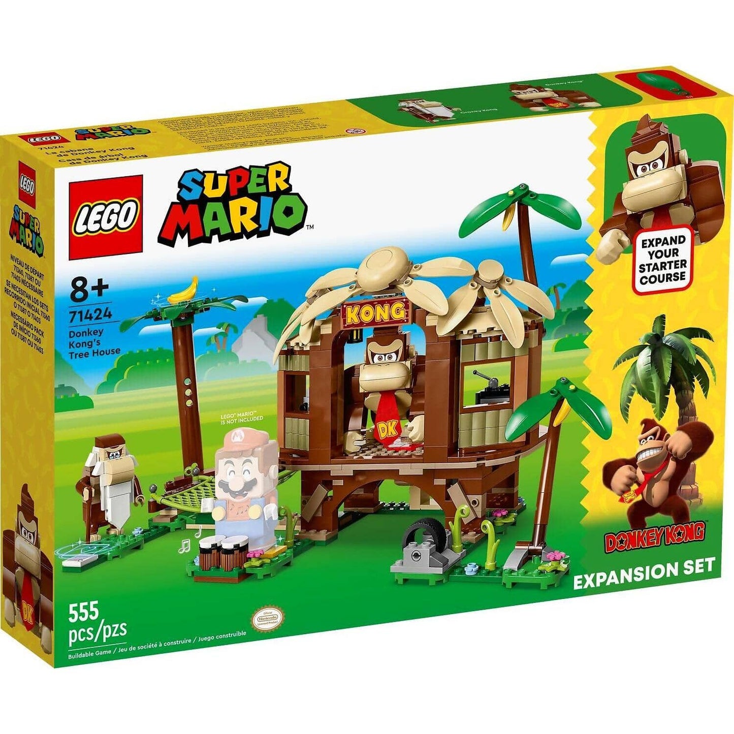 LEGO 71424 Donkey Kong's Tree House Expansion Set - Super Mario