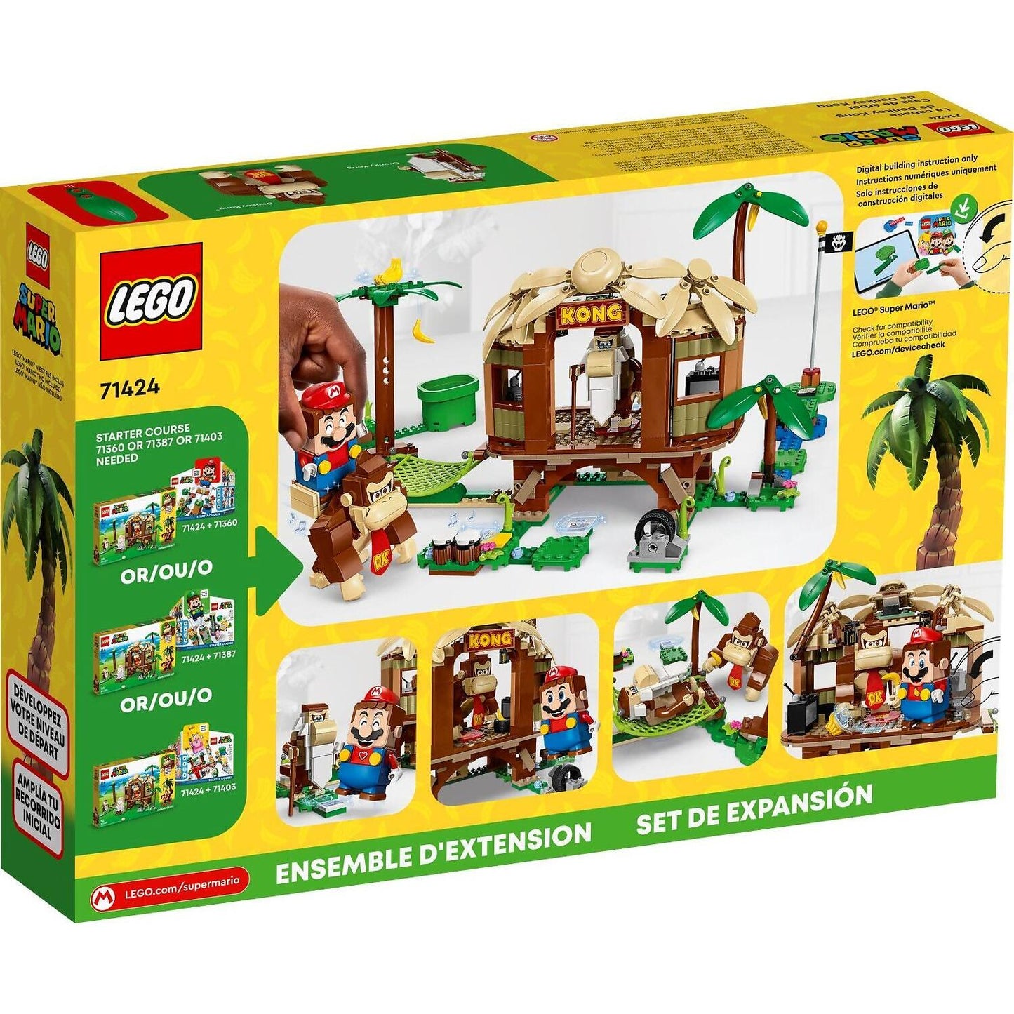 LEGO 71424 Donkey Kong's Tree House Expansion Set - Super Mario