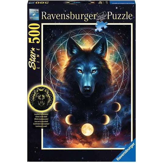 Ravensburger - Lunar Wolf Starline Jigsaw Puzzle 500 Pieces