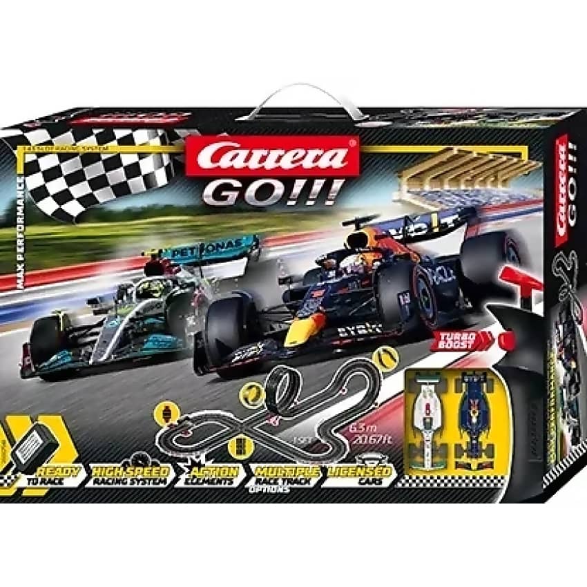 Carrera GO 1:43 - F1 Max Performance 6.3m Slot Car Set - Slot Car Track Set