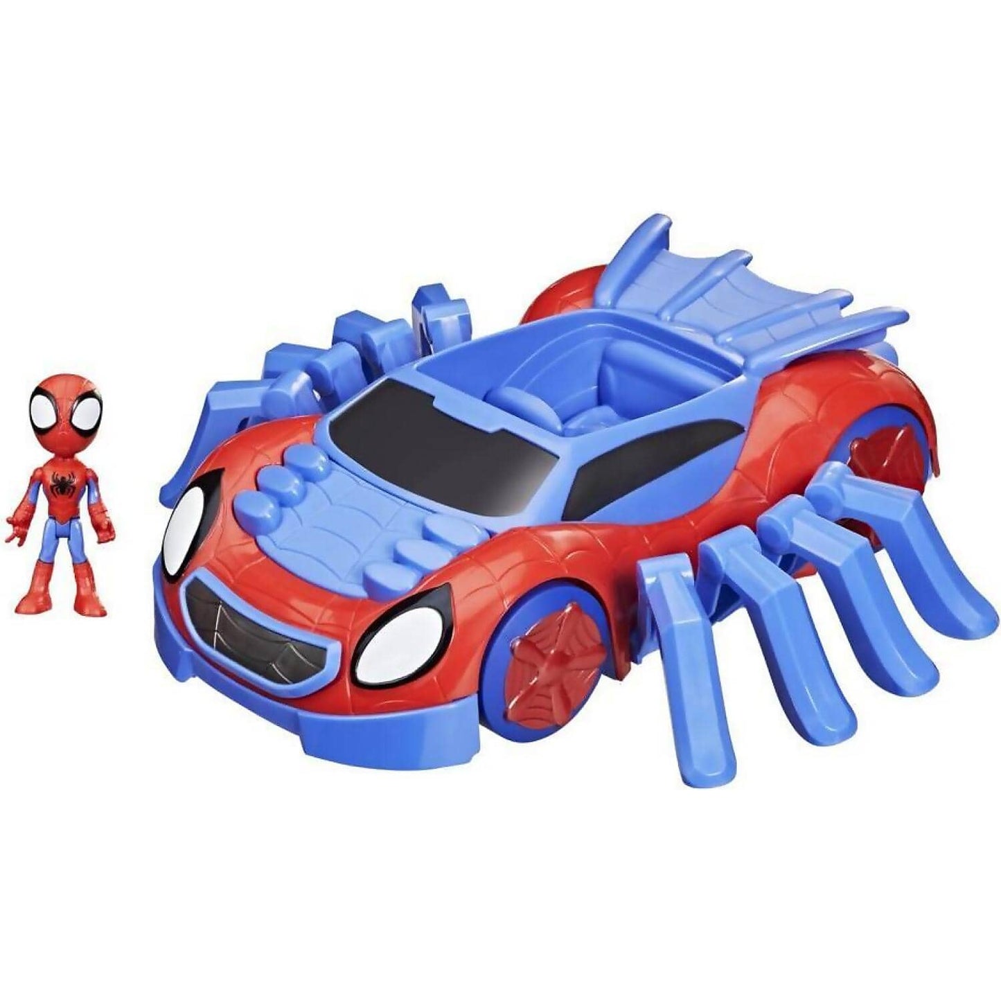 Marvel - Spidey And His Amazing Friends Ultimate Web-crawler With Spidey Stunner Feature And 4-inch Spidey Figure