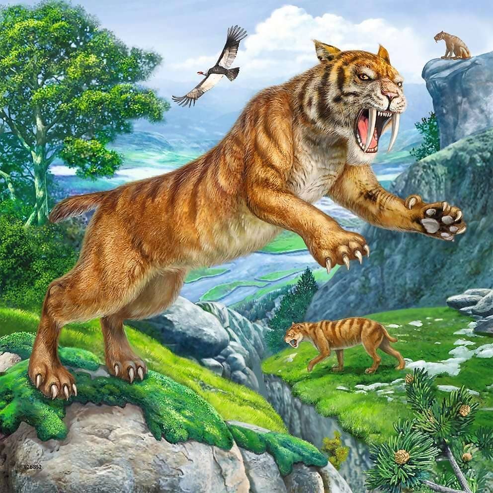 Ravensburger - Rulers Of Primeval Times Jigsaw Puzzle 3x49 Pieces