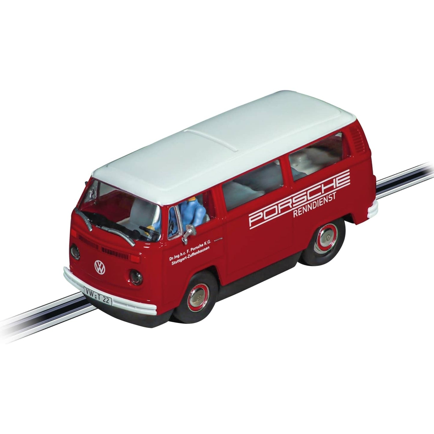 Carrera Evolution 1:32 - VW Bus T2b Porsche Renndienst - Slot Car Also Suits Scalextric