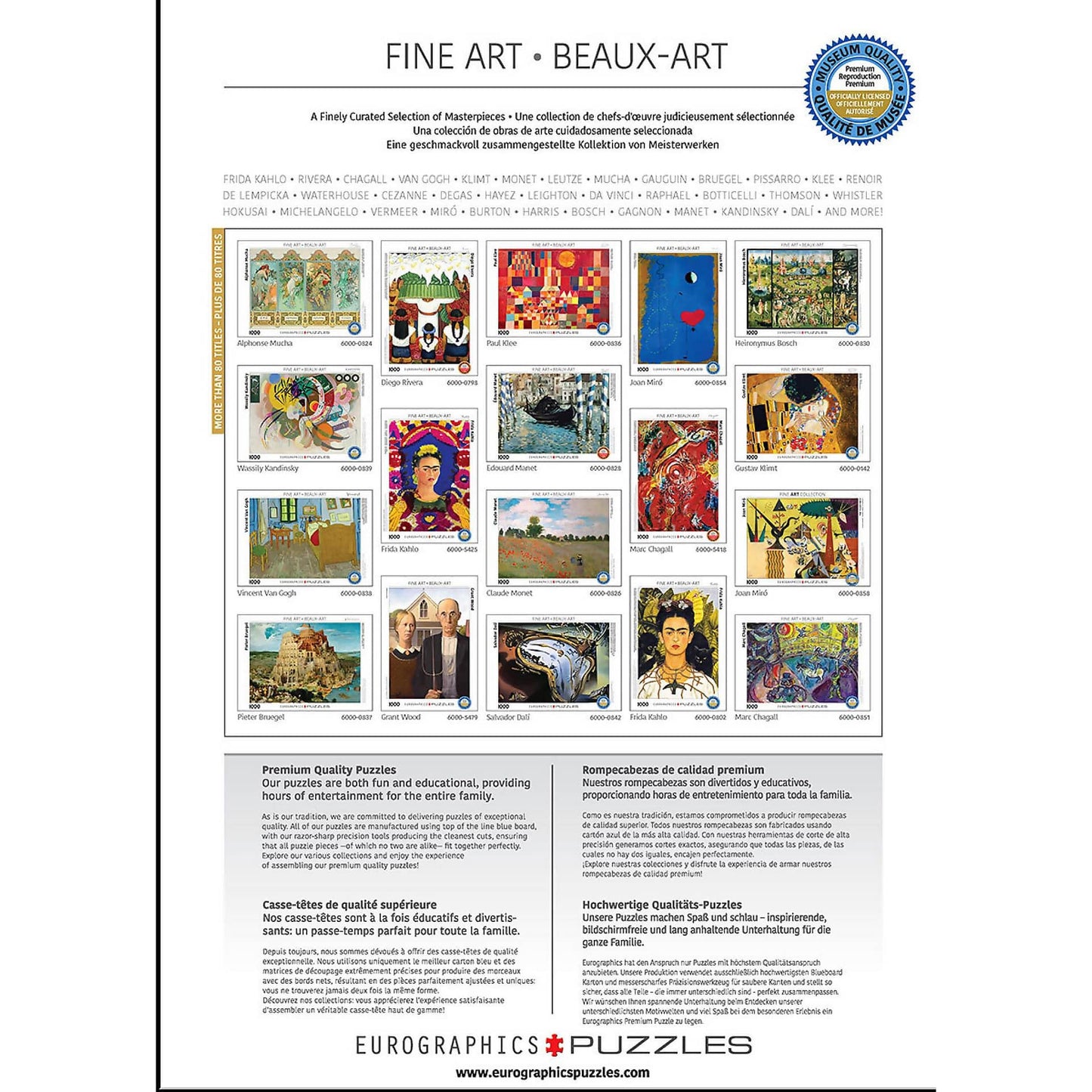 Eurographics - Young Girl In Green By De Lempicka - Jigsaw Puzzle 1000 Pieces