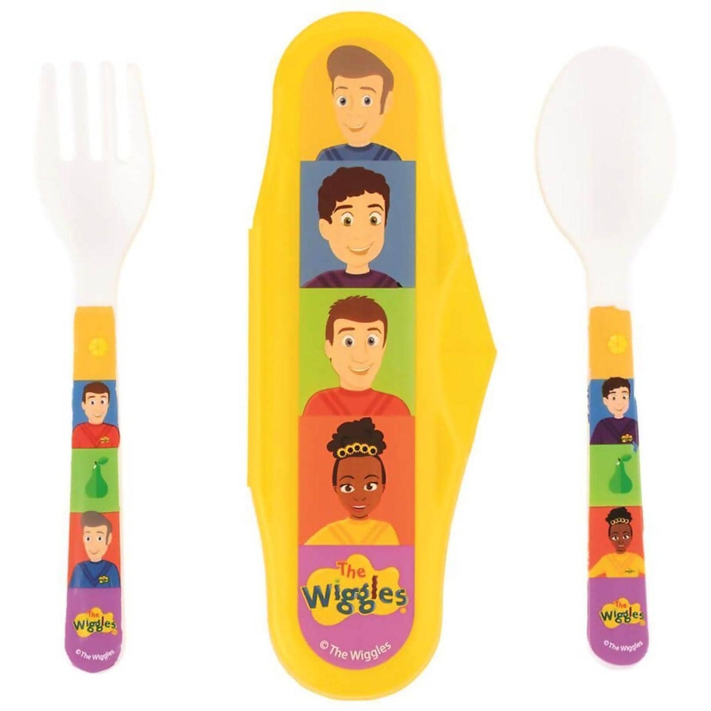 The Wiggles - 2pc Travel Cutlery Set - Fruit Salad Design