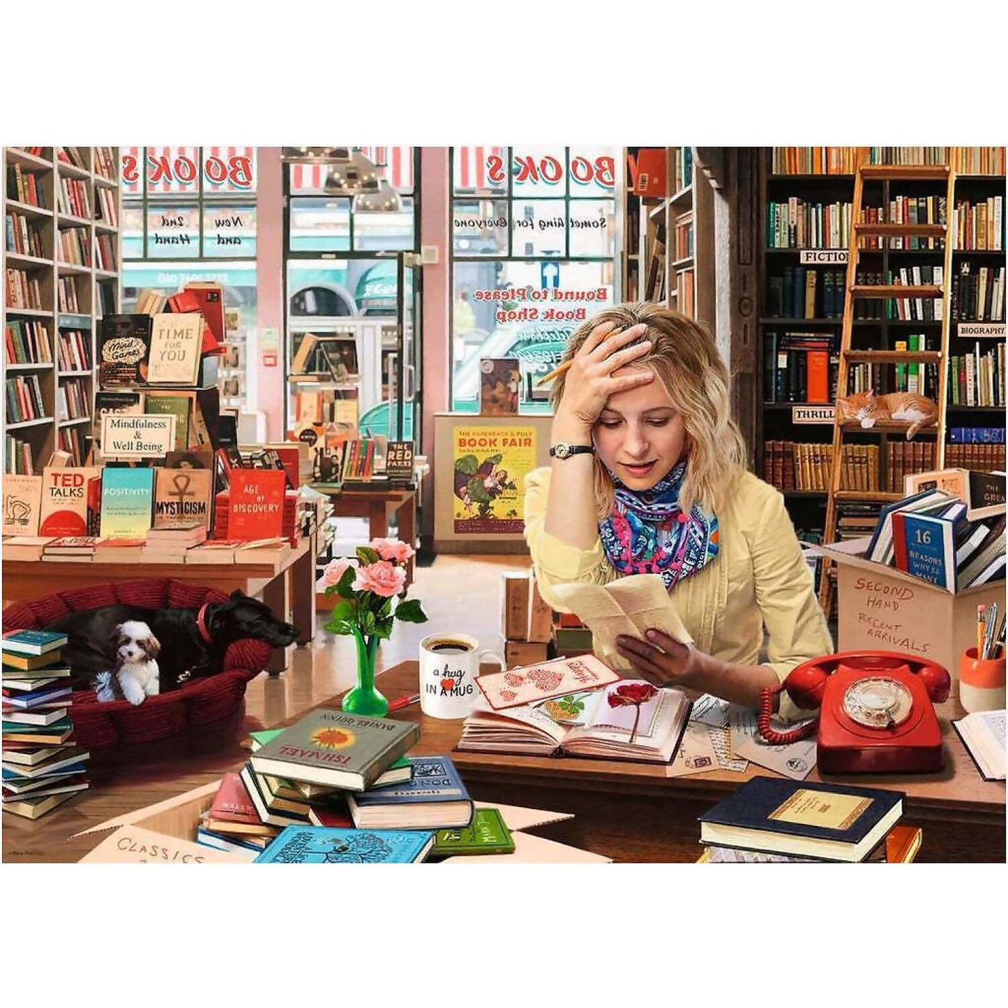 Ravensburger - The Bemused Bookseller Jigsaw Puzzle 1000 Pieces