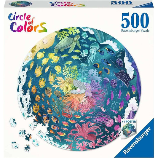 Ravensburger - Circle Of Colors Ocean Jigsaw Puzzle 500 Pieces