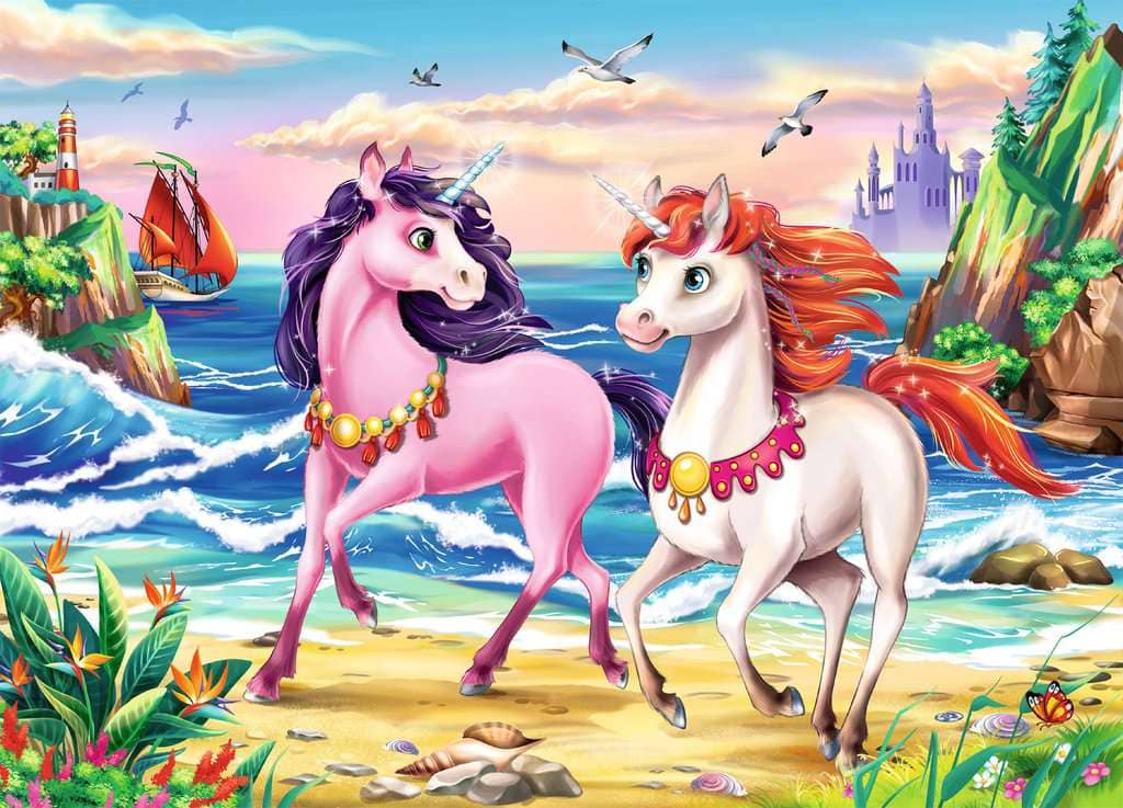 Ravensburger - Beach Unicorns Jigsaw Puzzle 35 Pieces