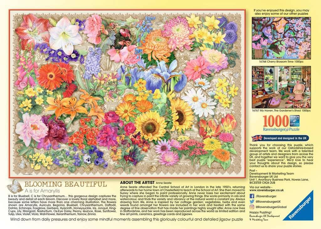 Ravensburger - Blooming Beautiful Jigsaw Puzzle 1000 Pieces
