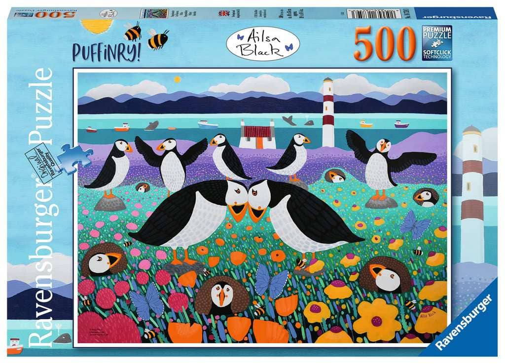Ravensburger - Puffinry! Jigsaw Puzzle 500 Pieces