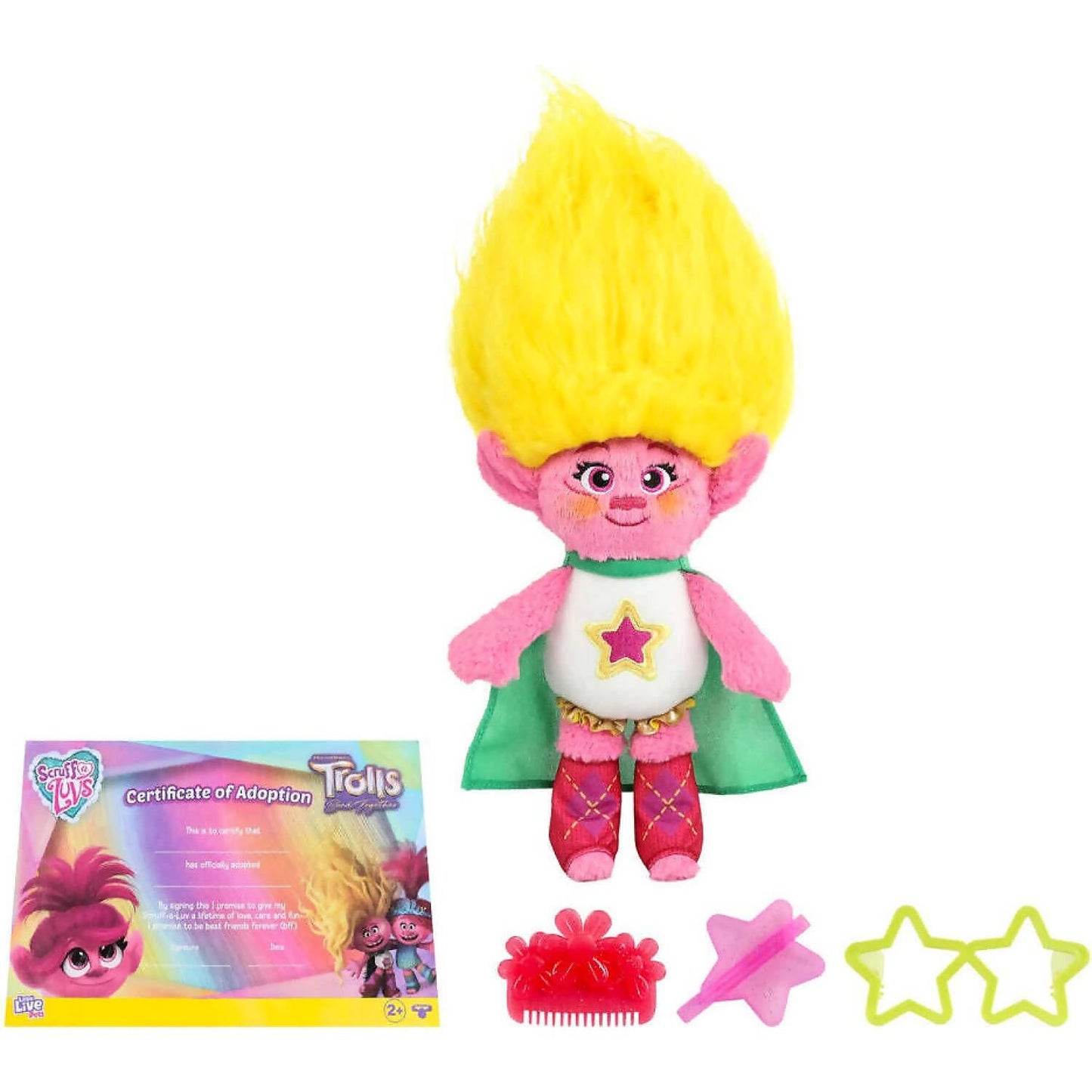 Little Live Pets - Scruff-a-luvs Trolls Band Together Reveal. Wash Reveal And Style A Cute Plush Trolls Doll