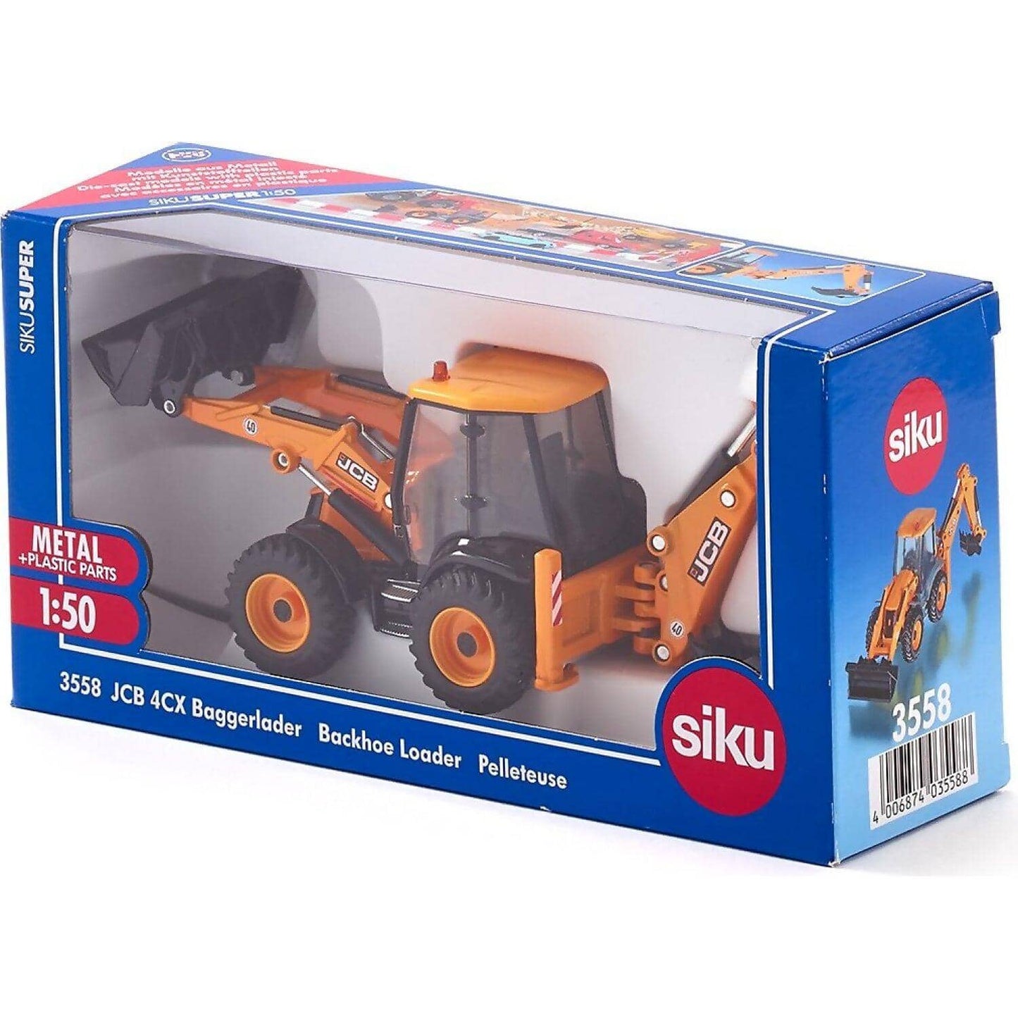 Siku - Jcb 4cx Backhoe Loader 1:50
