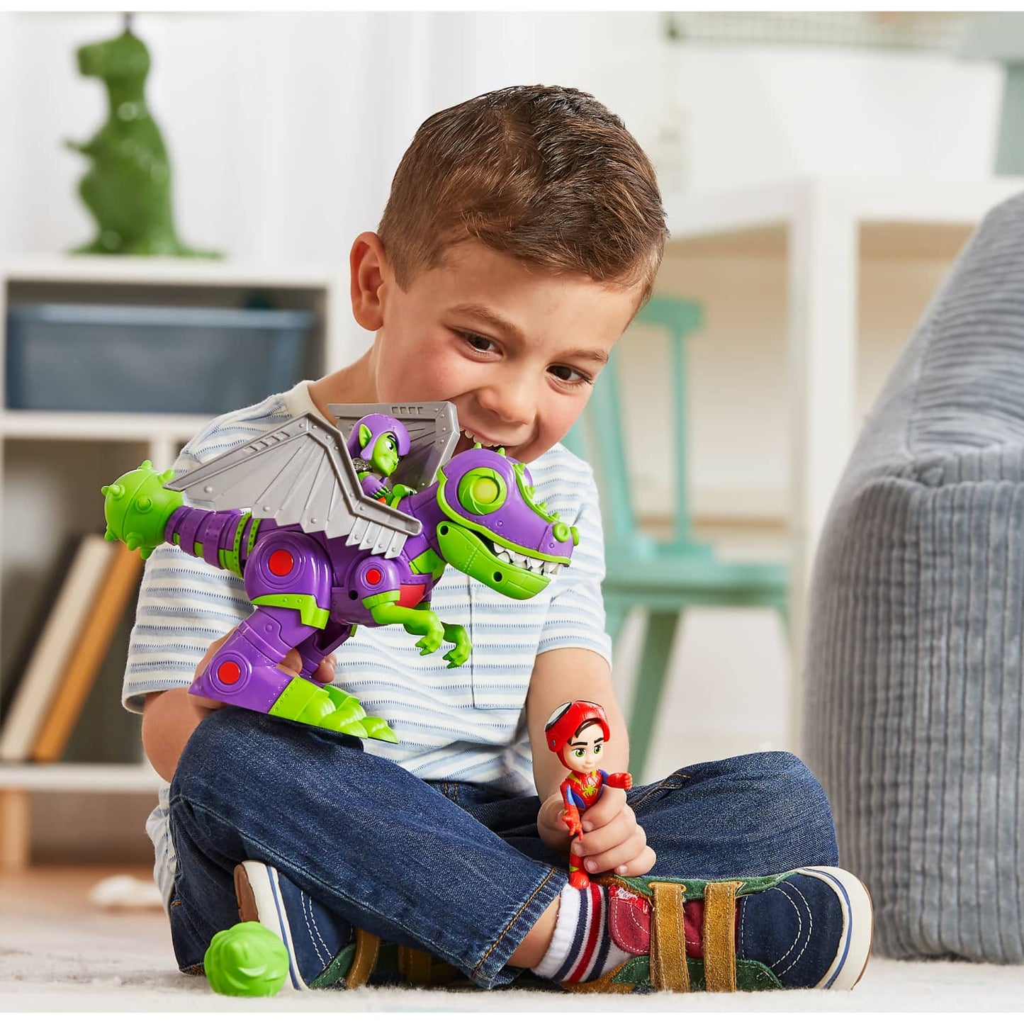 Marvel - Spidey & His Amazing Friends Goblinsaurus Mech Pack Dino Webs