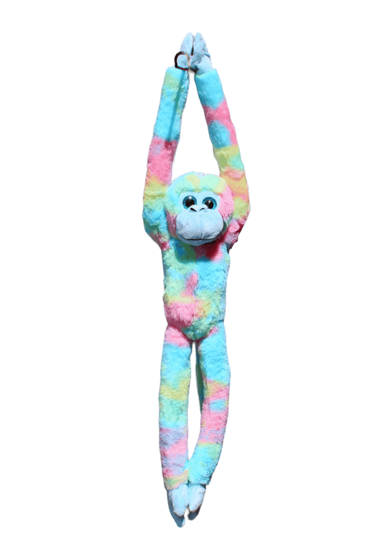 Cotton Candy - Plush Jenny Hanging Monkey Blue Multicolor