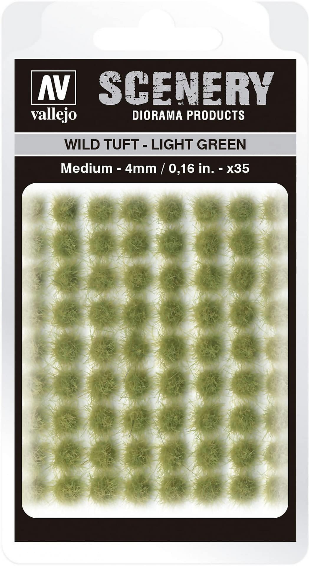 Vallejo 4mm Wild Tuft - Light Green Diorama Accessory