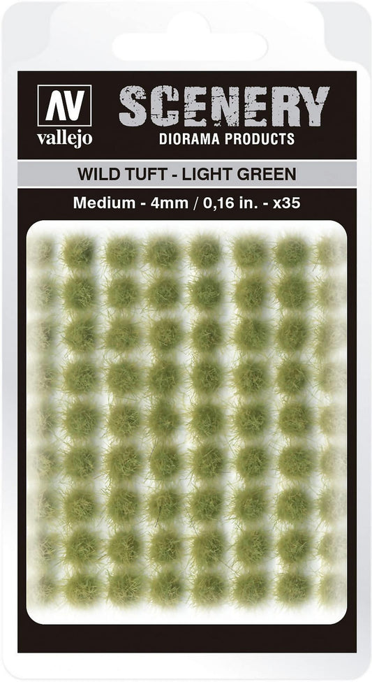 Vallejo 4mm Wild Tuft - Light Green Diorama Accessory