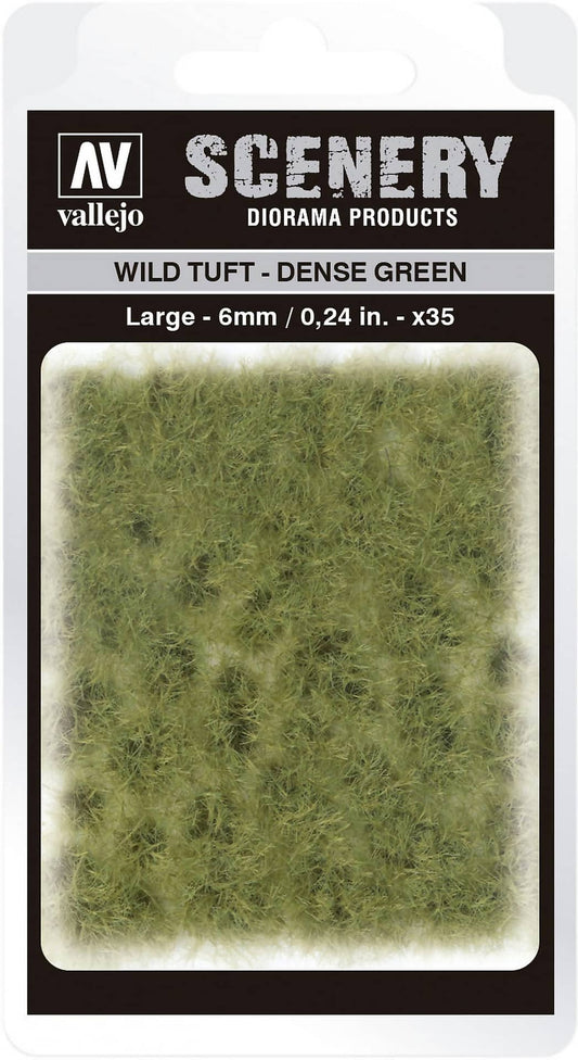 Vallejo 6mm Wild Tuft - Dense Green Diorama Accessory