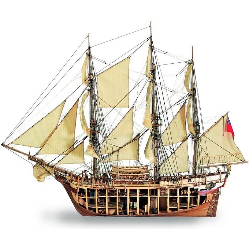 Artesania Scale 1/48 HMS Bounty Wooden Ship Model (22810)