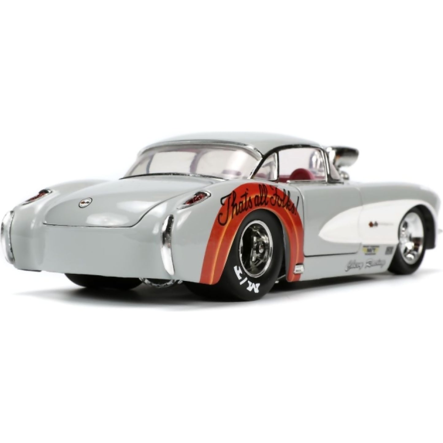Jada Toys - Looney Tunes 57 Chevrolet Corvette with Bugs Bunny 1:24 Scale Diecast Vehicle