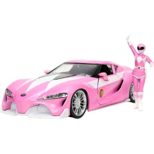 Jada Toys - Power Rangers Toyota FT-1 with Pink Ranger 1:24 Scale Diecast Vehicle Figure Set