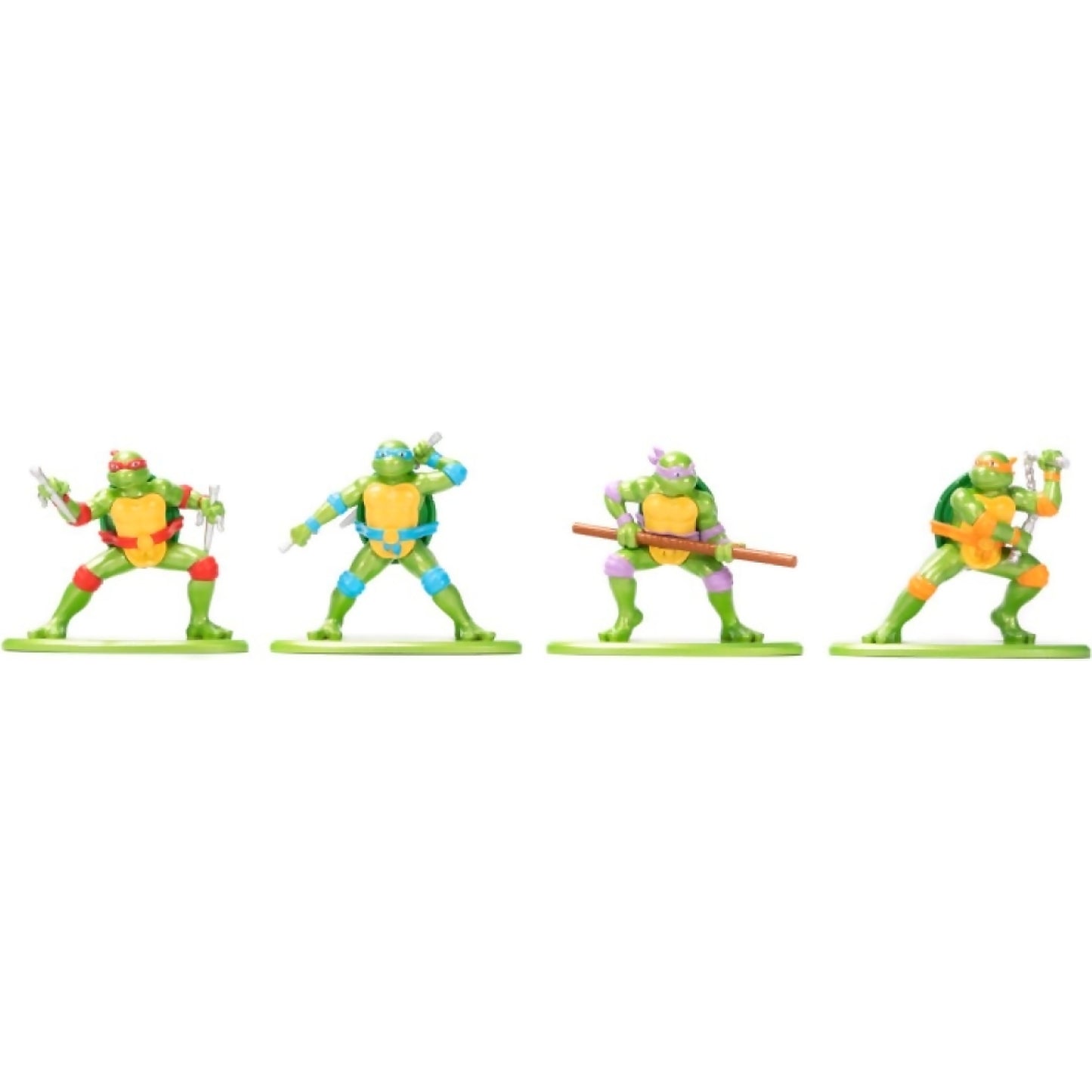 Tmnt Jada Toys - Teenage Mutant Ninja Turtles Nanoscene Turtle Lair with 4 Figures Scale Diecast Set