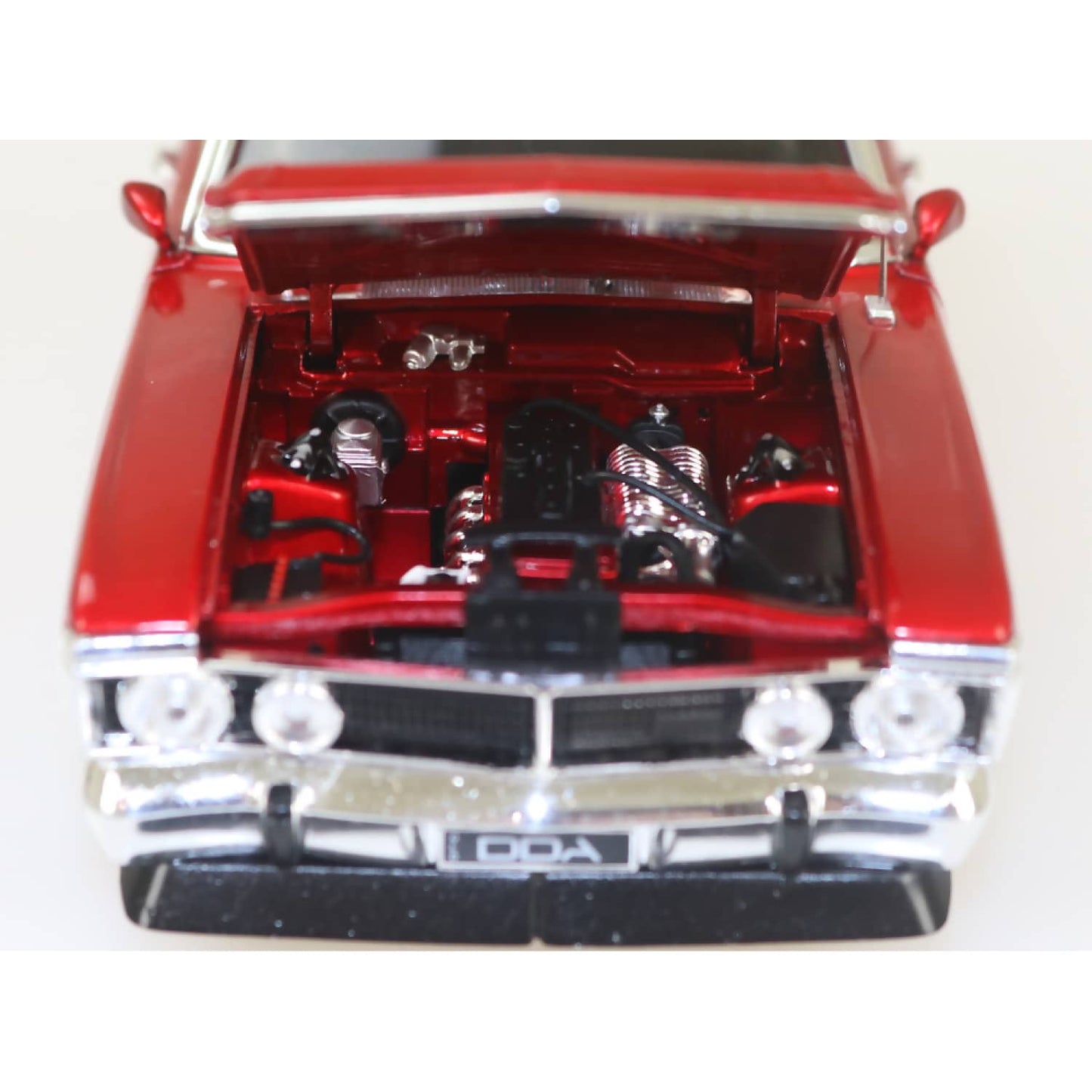 DDA Collectibles 1:24 Scale - Candy Red XY Ford Falcon Custom with Super Charged Barra Engine - Diecast Model