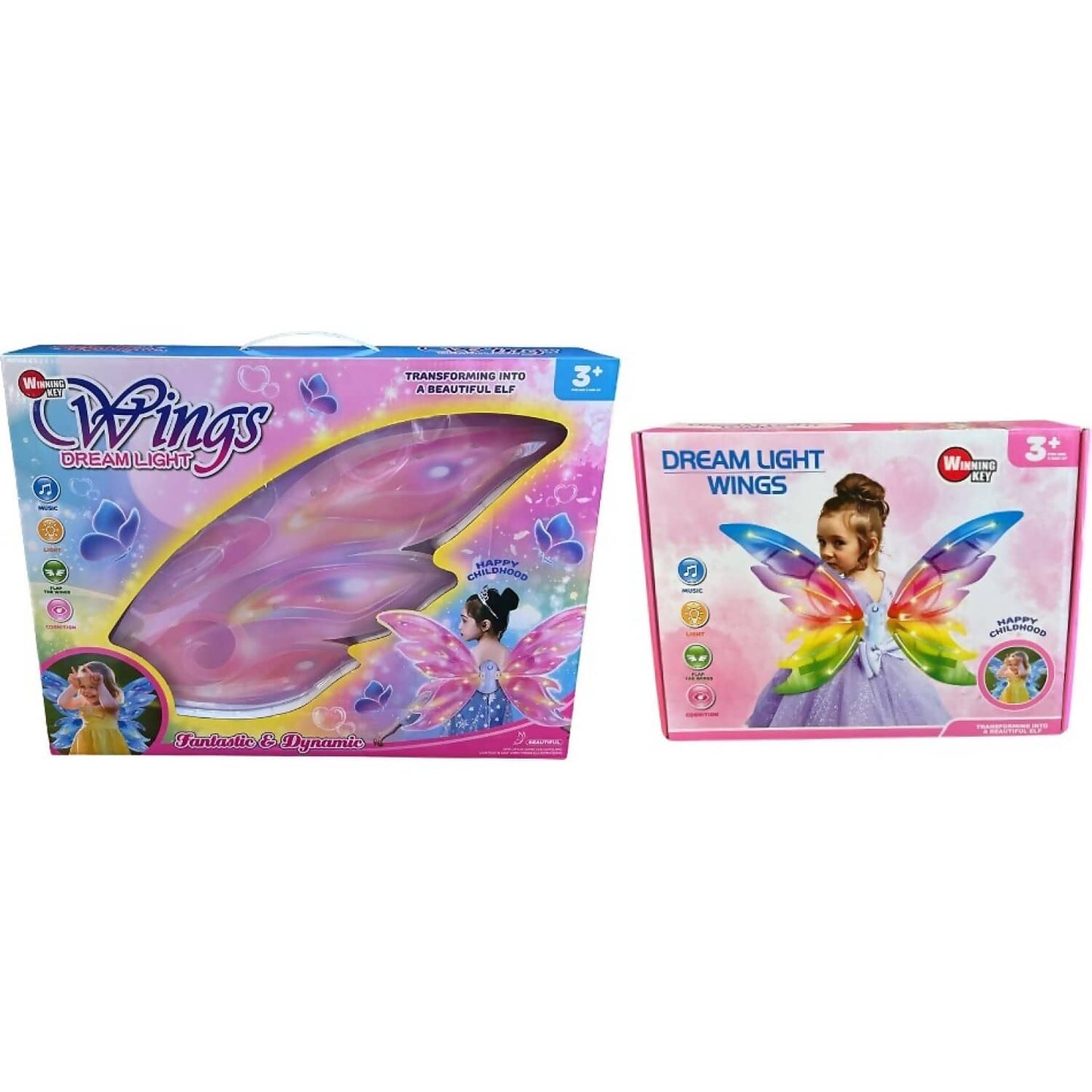 Beautiful - Flapping Butterfly Dream Light Wings- Multicolor