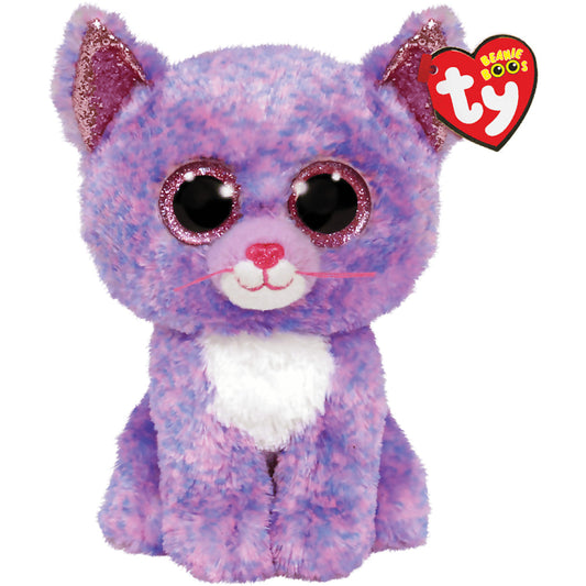 Ty - Beanie Boos - Cassidy Lavender Cat Small 15cm