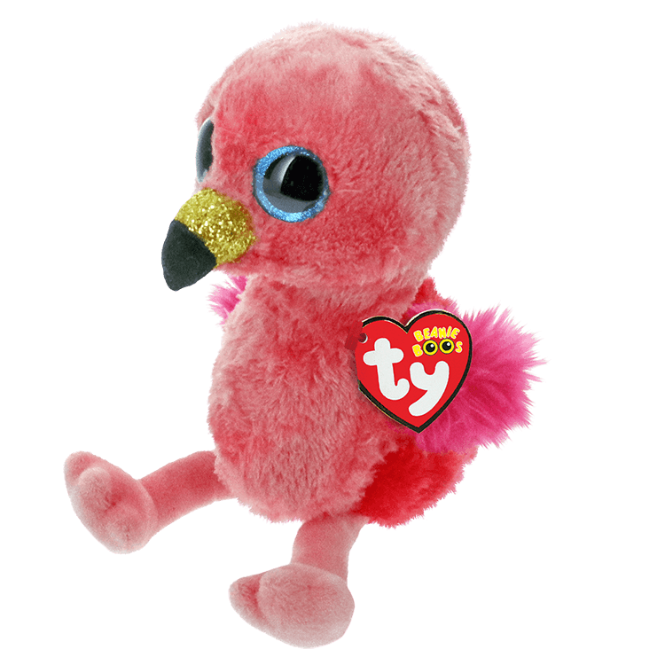 Ty Beanie Boos - Gilda - Pink Flamingo 15cm Small