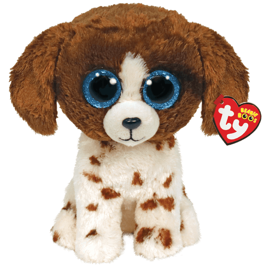 Ty Beanie Boos - Muddles - Brown And White Dog 15cm Small