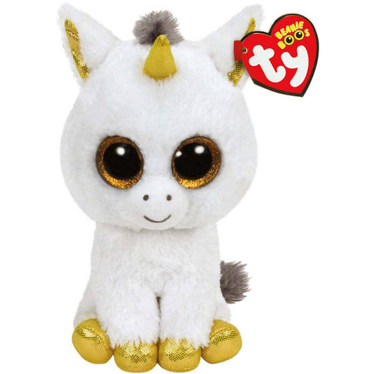 Ty - Beanie Boos - Pegasus The White Unicorn Small 15cm