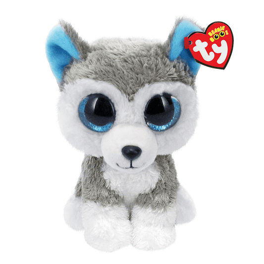Ty Beanie Boos - Slush - Grey And White Husky 15cm Small